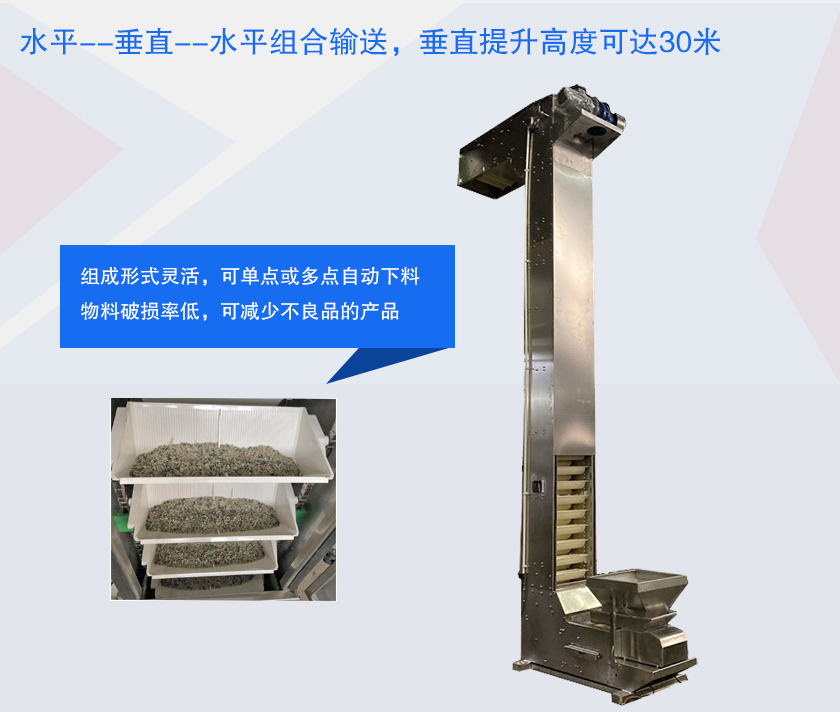 具有提升高度高、防破碎、多點(diǎn)下料等特點(diǎn)