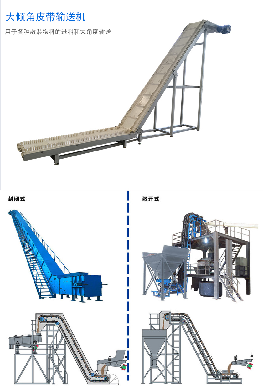 在環(huán)境溫度為-19℃ ~+40℃范圍內(nèi)，輸送堆積比重為0.5-2.5t/m3的各種散狀物料